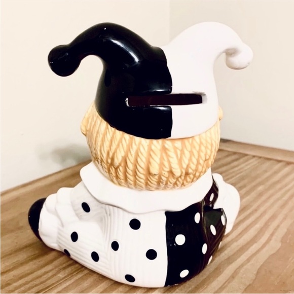 VTG 80's Harlequin Clown Bank by Giftcraft - Picture 2 of 3